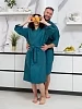 Халат вафельный / малахит