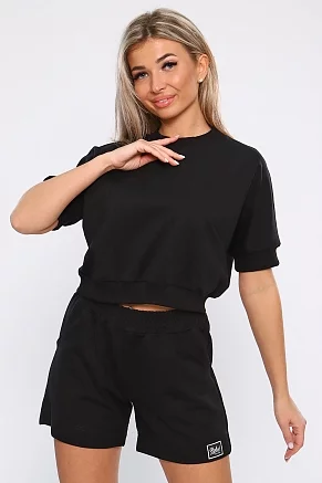 Женский костюм с шортами 78527 / черный