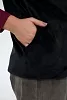 Жилет женский из стрейч велюра / Черный №3