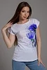 Женская футболка 7030/1 / синий №11