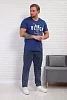Мужская футболка 88148 / индиго №1