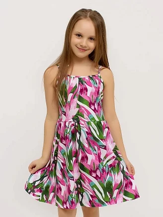Детский сарафан "Кокетка" / Акварель арт. дк169ак