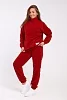 Женский костюм с брюками 35354 / бордовый №4
