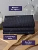 Набор кухонных полотенец вафельных 3 шт. в пакете / Темно-серый №2