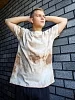 Мужская футболка оверсайз 88177 / бежевый №7