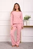 Женский костюм с брюками 88405 / розовый