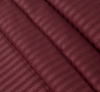 Постельное белье страйп-сатин Лакшери / Марсала 