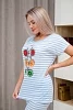 Пижама женская Fruits&bikes / голубой №4