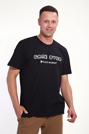Мужская футболка 88163 / черный