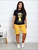 Женский костюм с шортами А-1054 / Желтый №9