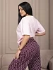 Женская пижама с брюками мод.2297 / Розовый №4