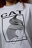 Женская футболка 8506/1 / белый+CAT №3