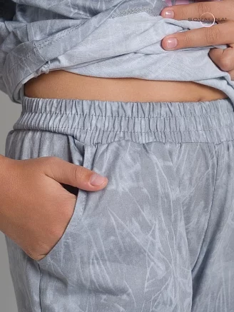 Детский костюм с брюками Daily girl / дымка серый
