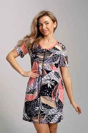 Халат женский 36933 / коралл
