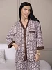 Женский костюм с брюками мод.2270 / Коричневый №3