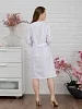 Халат медицинский женский М-038 Тиси / белый/розовый №27