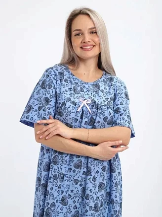 Женская ночная сорочка 20523 / голубой
