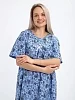 Женская ночная сорочка 20523 / голубой №3