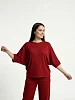 Женский костюм с брюками 52345 / бордовый №1