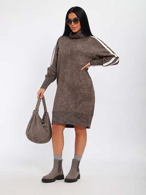 Женское платье Софт / какао варенка