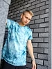 Мужская футболка оверсайз 88177 / голубой №7