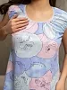 Женская сорочка мод.1014/25 / Голубой №3