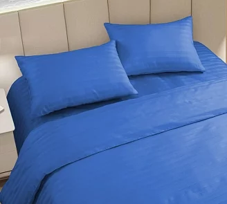 Постельное белье Comfy Satin страйп / Ультрамарин