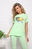 Женская пижама с брюками 57141 / салатовый №5