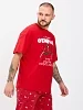 Мужской костюм с брюками Новогодние забавы-4 / красный №7