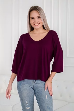 Футболка женская Марина / Спелая слива