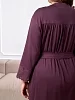 Женский халат на запах Висса-3 / тёмно-лиловый №10