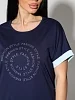 Женский костюм с бермудами 2299 / Синий №6