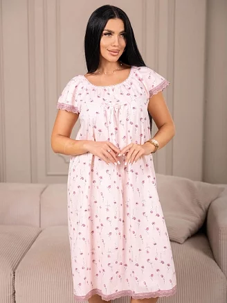 Женская ночная сорочка мод.2160/4 / Розовый