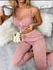 Женская пижама с брюками 83500 / розовый