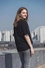 Женская однотонная футболка ФУ1 / Черный №2