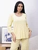 Женская пижама с брюками мод.2259/1 / Желтый №4