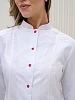 Халат медицинский женский М-051 Тиси / белый/красный №4