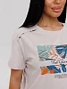 Женский костюм К-201(К) / Бежевый (надписи) №4