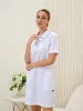 Платье медицинское женское М-502 Элит-145/Стрейч / белый №12