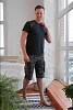 Мужской костюм с шортами 39012 / антрацит №4