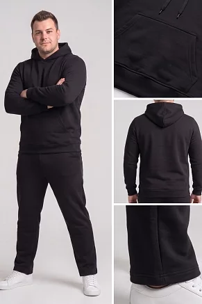 Мужской костюм с брюками 87011СМ / черный