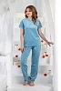 Женский костюм с брюками ВБ-6 / бирюзовый №9