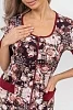 Женский халат 36895 / коричневый №2