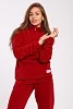 Женский костюм с брюками 35354 / бордовый №9