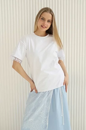 Женская футболка 7508 / белый