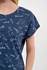 Женский костюм из футболки и шорт из кулирки Бонжур / Голубой №11