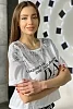 Женская футболка 8034 / белый №3