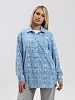 Рубашка женская Вселенная / голубой №22