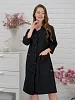 Халат медицинский женский М-038 Тиси / черный/красный №11