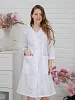 Халат медицинский женский М-038 Тиси / белый/розовый №11